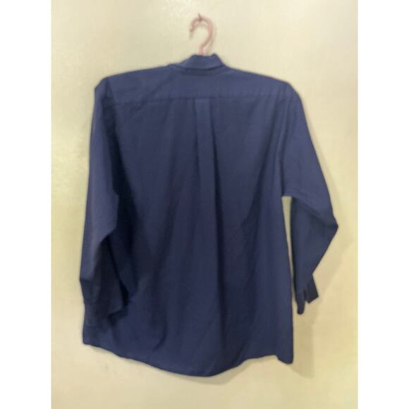 VanHeusen blue long sleeve shirt size 17 1/2 - Picture 2 of 4